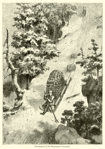 A Cevennes-hegység favágói (metszet) alkotó: English School
