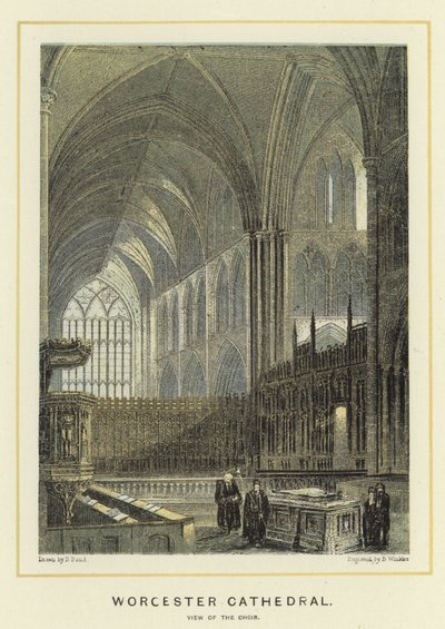 Worcesteri katedrális, kilátás a kórusra alkotó: English School