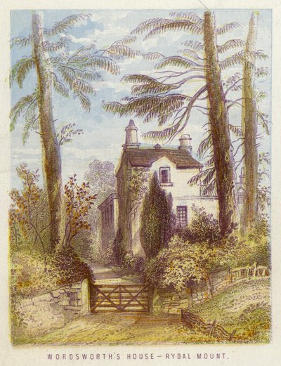 Wordsworth háza, Rydal Mount (színes litó) alkotó: English School