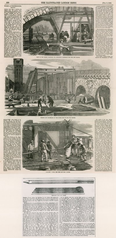 Működik, a Westminster híd alkotó: English School