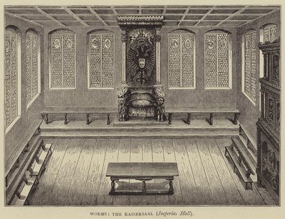 Worms, The Kaisersaal, Imperial Hall (metszet) alkotó: English School