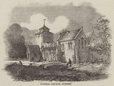 Wotton Church, Surrey (metszet) alkotó: English School