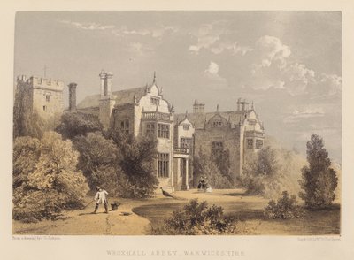 Wroxhall Abbey, Warwickshire (akvatinta) alkotó: English School