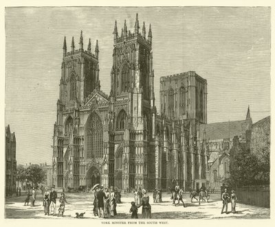 York Minster délnyugatról (metszet) alkotó: English School