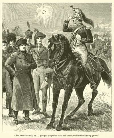 "Jól csináltad, uram, kapitányi rangot adok, és ezentúl személyemhez csatolom" (metszet) alkotó: English School