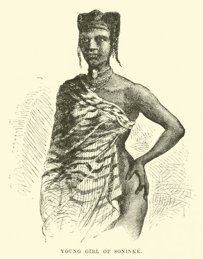 Fiatal lány Soninke alkotó: English School