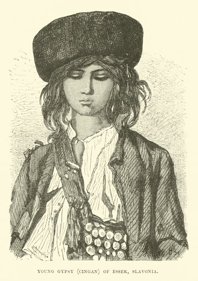 Fiatal cigány, Essek Cingan, Szlavónia alkotó: English School