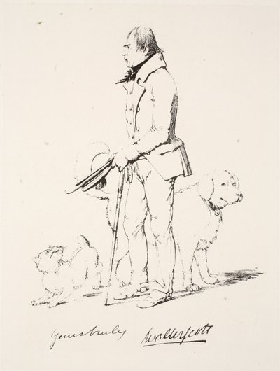 Tisztelettel: Walter Scott (toll és tinta) alkotó: English School