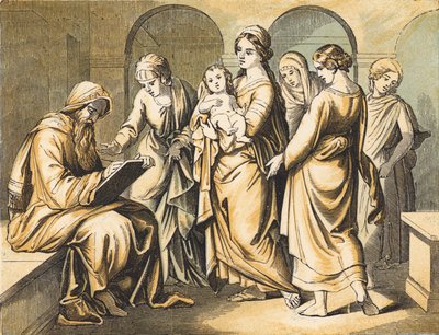 Zakariás Keresztelő Jánost nevezi (színes metszet) alkotó: English School