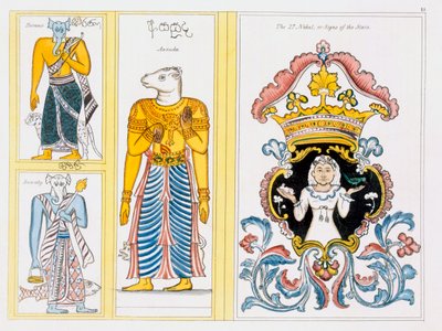 Zodiákus szimbólumok: A buddhizmus története és tana, Edward Upham, 1829 alkotó: English School