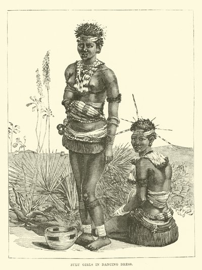 Zulu lányok táncos ruhában alkotó: English School