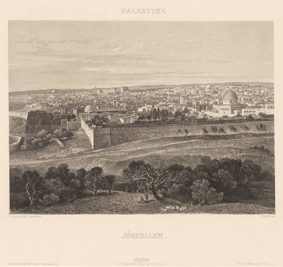 Jeruzsálem alkotó: Engraving by Friedrich Salathé