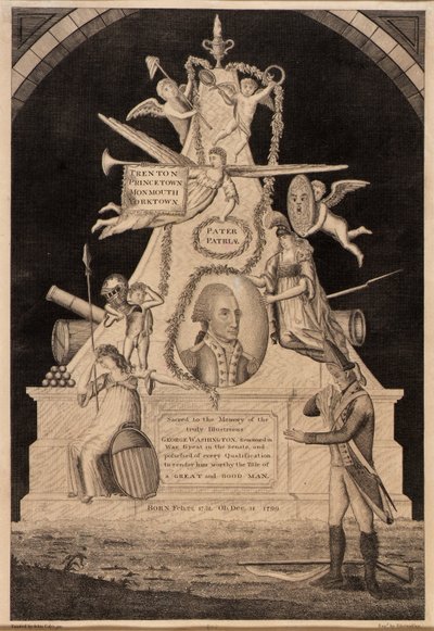 Gyászdarab George Washington számára alkotó: Enoch G. Gridley