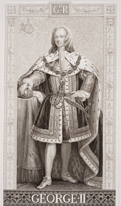 II. György (1683-1760) Az angol és skót történelem illusztrációiból, II. alkotó: Enoch Seeman