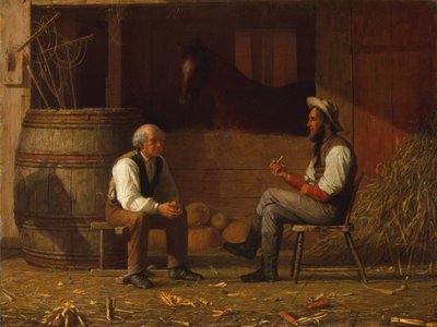 Talking It Over, 1872. alkotó: Enoch Wood Perry