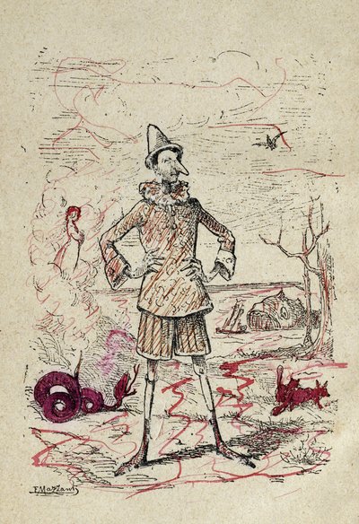 Pinokkió, 1883 alkotó: Enrico Mazzanti