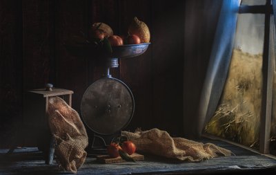 Rusztikus terméses csendélet alkotó: Enrico Sottocorna