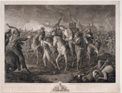 Alexis Melissin tábornok (1759-1813) a Dresde, en 1813 - Aleksey Melissino tábornok halála 1813. augusztus 26-án - Krueger, Ephraim Gottlieb (1756-1834) - 1813 - Rézkarc - 68,4x88, alkotó: Ephraim Gottlieb Krüger