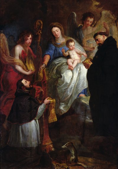 A Szűz stólát ad Szent Hubertnek alkotó: Erasmus Quellinus II