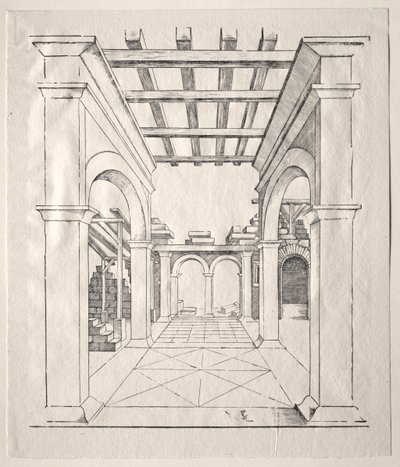 Porticóban alkotó: Erhard Schon