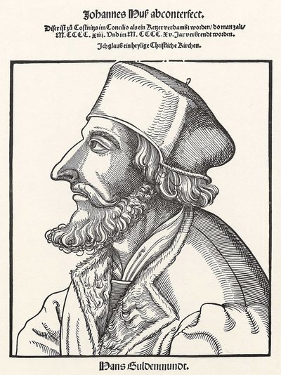 John Hus alkotó: Erhard Schon