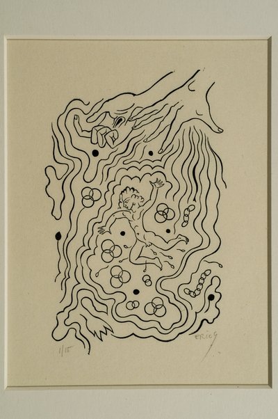 Kis világ vagyok (fametszet) alkotó: Eric Gill