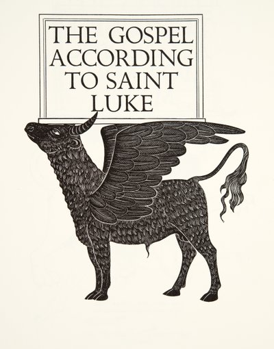 Szent Lukács fekete borja alkotó: Eric Gill