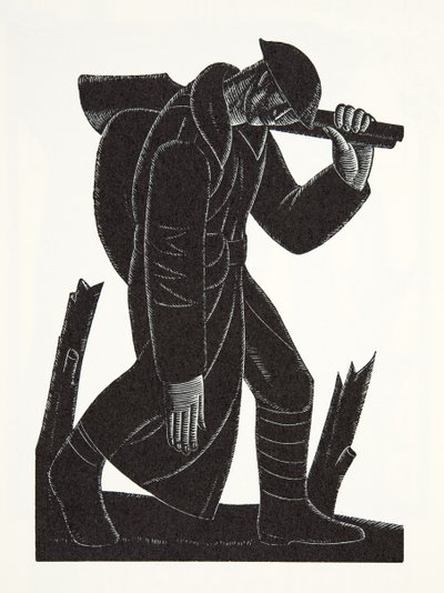 Westward Hoe!, David James rajza után alkotó: Eric Gill