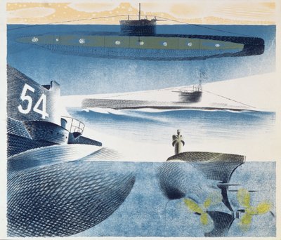A tengeralattjárók különböző aspektusai, 1941 alkotó: Eric Ravilious