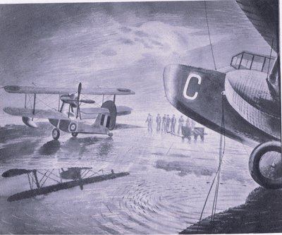 Reggel a parádén, a British Adventure-ből, amelyet a Collins adott ki, 1947 alkotó: Eric Ravilious