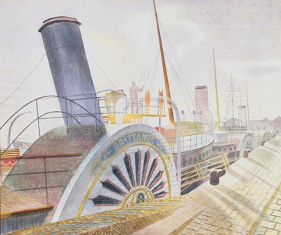 Paddle Steamers, Bristol Quay (wc) alkotó: Eric Ravilious