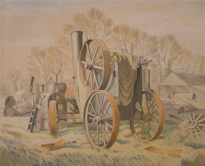 A traktor, 1933 alkotó: Eric Ravilious