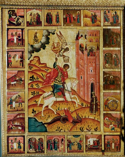 Szent György és a sárkány (festmény) alkotó: Erich Lessing