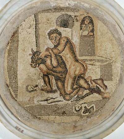 Thészeusz harcol a minotaurusszal, Tondo alkotó: Erich Lessing