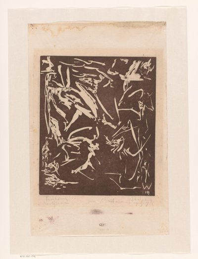 Absztrakt kompozíció alkotó: Erich Wichmann (signed by artist)