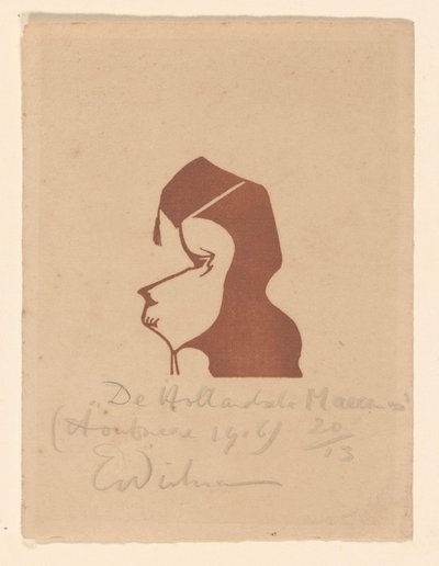 De Hollandsche Maecenas (eredeti cím a tárgyon) alkotó: Erich Wichmann (signed by artist)
