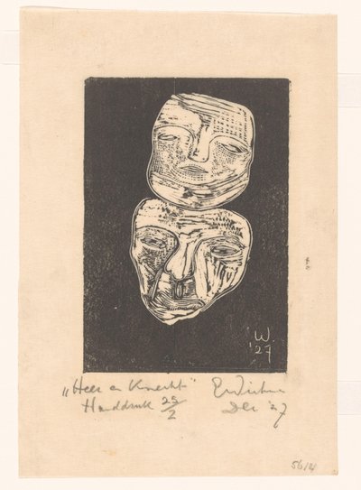 Úr és szolga (eredeti cím a tárgyon) alkotó: Erich Wichmann (signed by artist)
