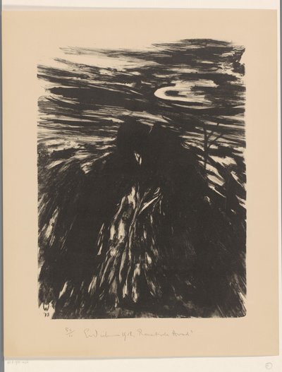 Romantikus este (eredeti cím a tárgyon) alkotó: Erich Wichmann (signed by artist)