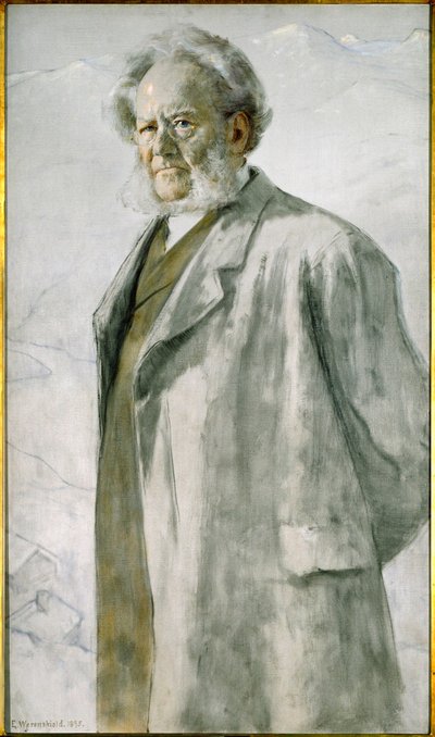Henrik Ibsen költő (festmény vászonra) alkotó: Erik Theodor Werenskiold