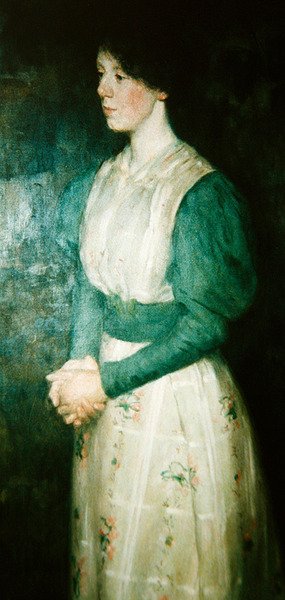 Miss Ellen Dick portréja, 1900 körüli (olaj, vászon) alkotó: Erik Theodor Werenskiold