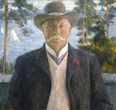 Thorvald Lammers 1841-1922, 1906 zeneszerző portréja. alkotó: Erik Theodor Werenskiold