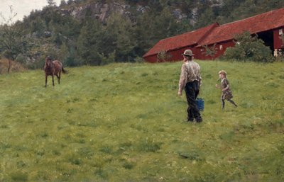 Vizet a lónak alkotó: Erik Theodor Werenskiold
