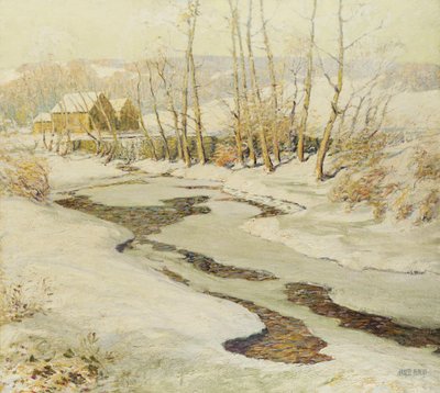 The Mill Stream (olaj, masonite) alkotó: Ernest Albert