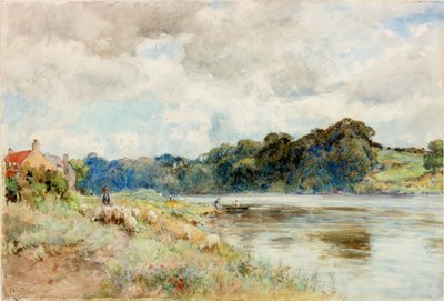 On the Coquet, 1902 körül (akvarell) alkotó: Ernest Albert Waterlow