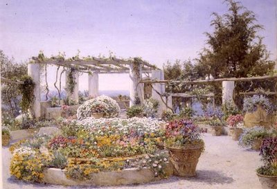 A Pergola, Villa Inercia, Capri alkotó: Ernest Arthur Rowe