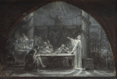 Vázlatok a Saint-Gervais-Saint-Protais-i templomhoz, 1863 körül (olaj, vászon) alkotó: Ernest Augustin Gendron
