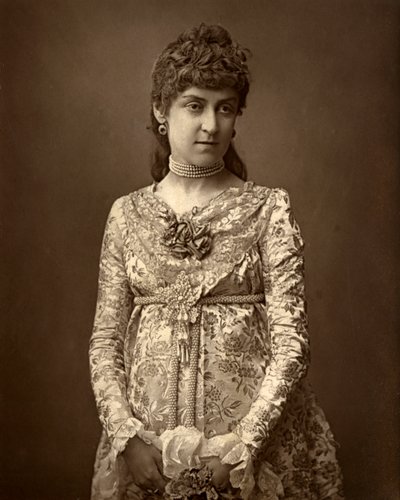 Angela Fenton brit színésznő, 1887. alkotó: Ernest Barraud
