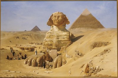 A Szfinx ásatása, 1887 alkotó: Ernest Carl Eugen Koerner