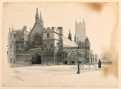 A Westminster Hall külseje alkotó: Ernest Clifford Peixotto