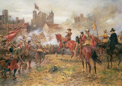 Cromwell a Storming of Basing House-ban alkotó: Ernest Crofts